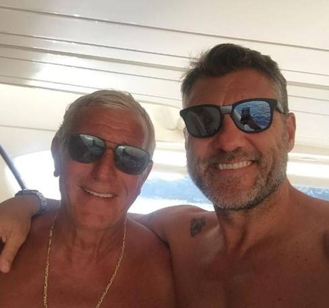Bobo Vieri e Marcello Lippi. (da instagram)